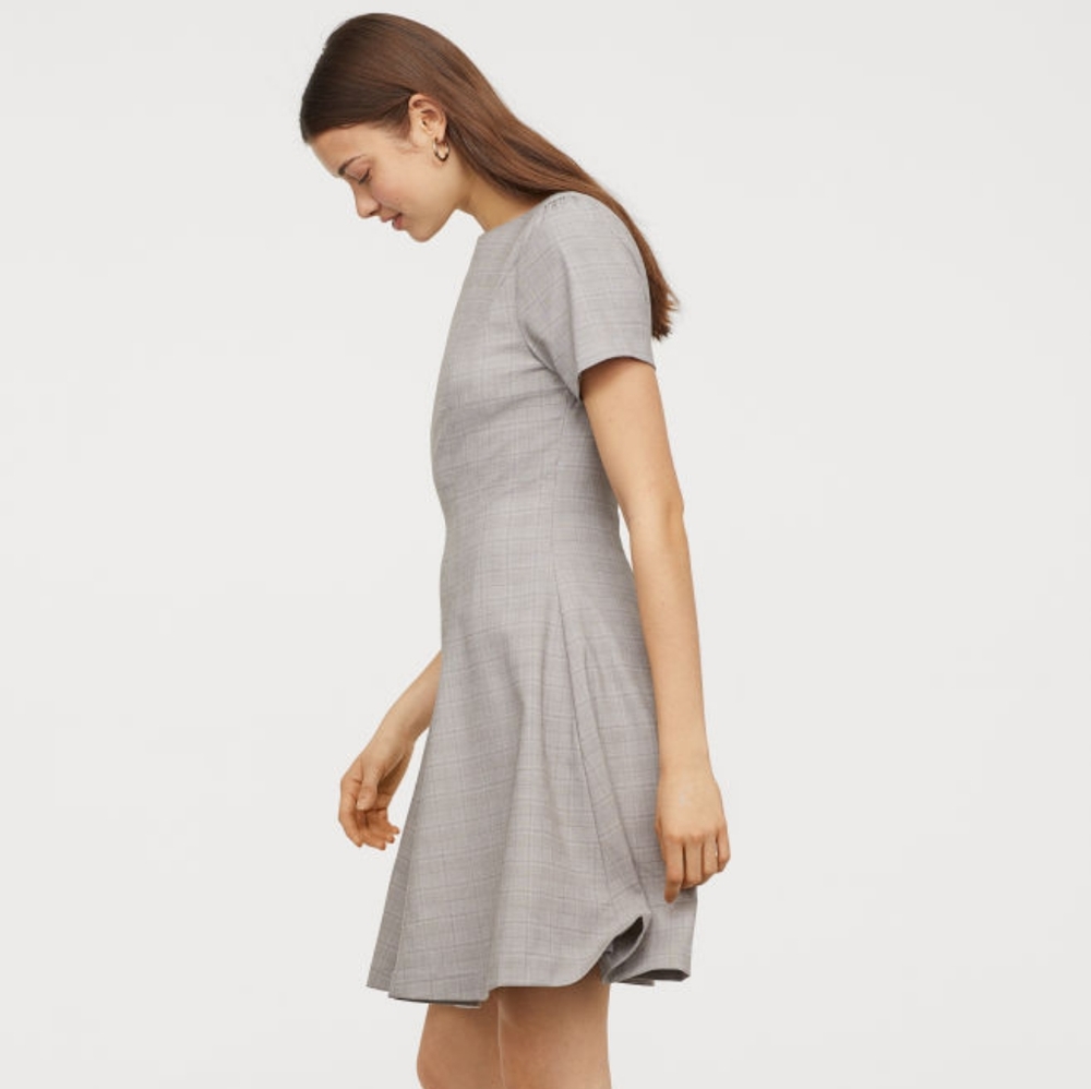 Black Puff-sleeved Dress from H&M